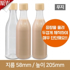 [우드캡](무지)단단한 소주페트병 바닥민자 350ml 28파이 스크류 160개 (A)