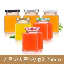 유리병 정사각120g 46파이84개(PG) 철마개