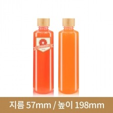 [대나무 우드마개]페트병 실버400ml(A) 28파이 204개