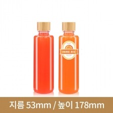 [대나무 우드마개]페트병 실버300ml(A) 28파이 224개