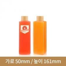 [대나무 우드마개] 아쿠아사각페트 300ml(Q) 24파이 200개