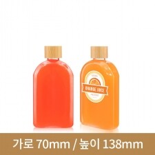 [대나무 우드마개] 페트병 B타입 납작페트250ml 24파이 100개(A)