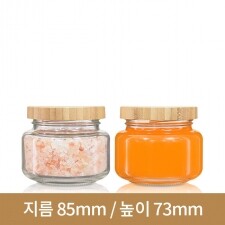 (대나무 우드마개)유리병 하젓갈250g(A) 70파이 60개