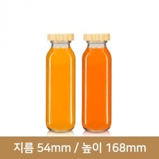 (대나무 우드마개) 유리병 우유병 쥬스(피코크)245ml 70개 38파이(A)