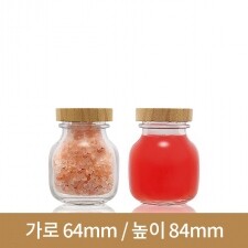 (대나무 우드마개)유리병 [철캡]이너125ml 40파이 (K) 56개