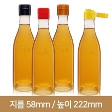 (구형)투명 방앗간 기름페트병 350ml 원터치 (A) 160개