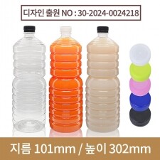 페트병 생수병 신형 원주름 1.8L 생수원형 30파이(A) 46개